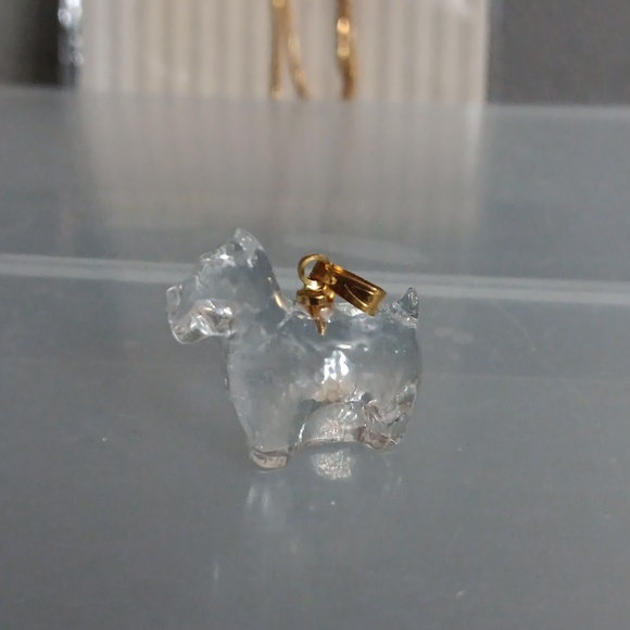 SCOTTISH TERRER clear glass charm - Picture 3 of 7